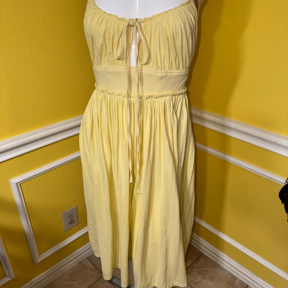 Ulla Johnson Light Yellow Midi Dress - Picture 12 of 14